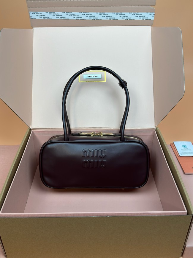 MIU MIU Leather Shoulder Bags 2235 dark brown