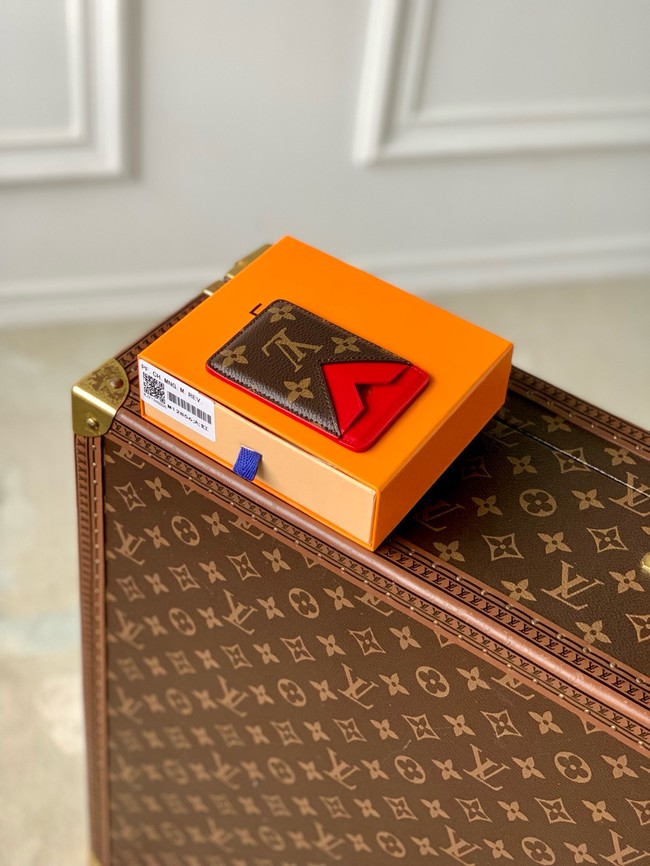 Louis Vuitton Porte-Cartes Magnet M12856 Sari Red