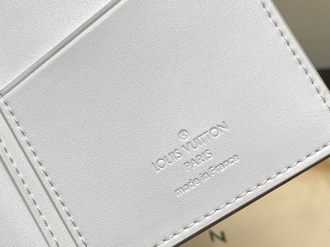 Louis Vuitton Brazza Wallet M81335 white