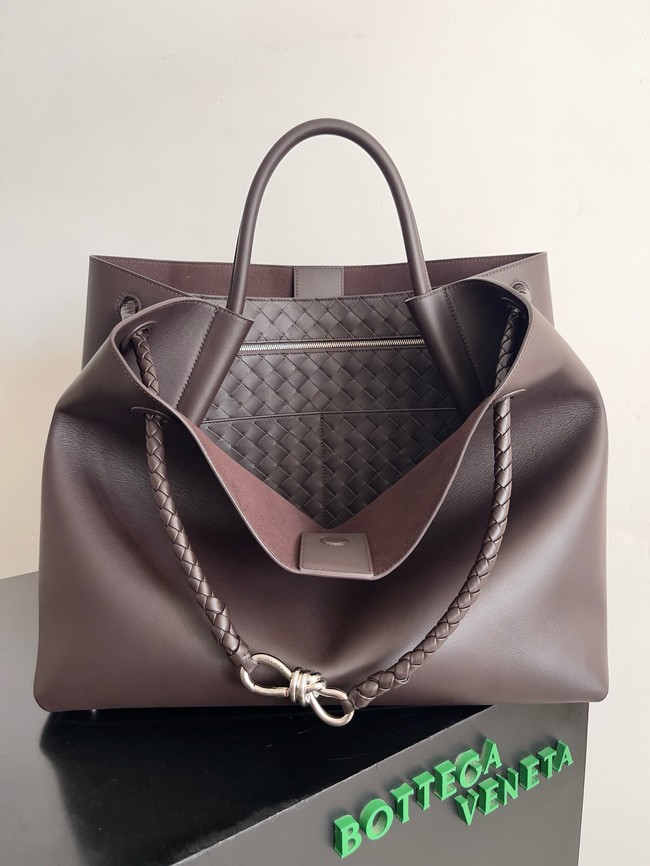 Bottega Veneta Large Andiamo Silky calfskin 806010 Fondant&silver