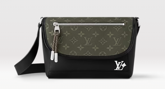 Louis Vuitton Pulse Messenger M12625 Khaki&Black