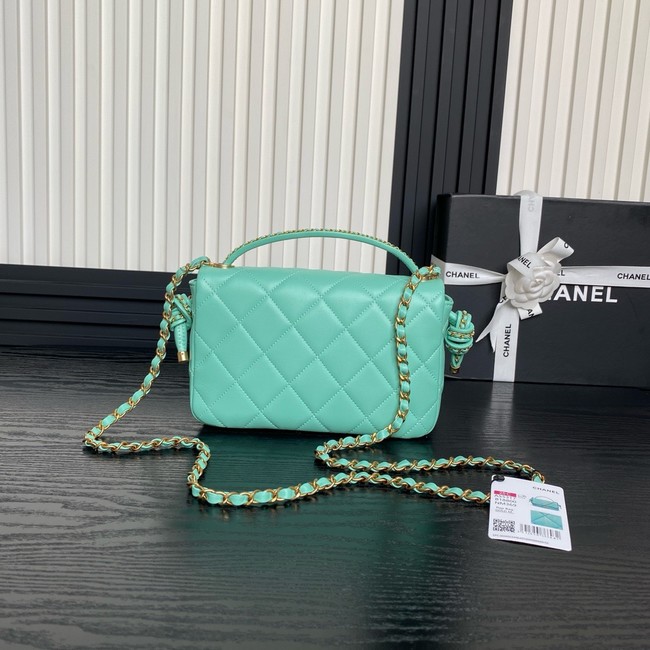 Chanel FLAP BAG WITH TOP HANDLE AS5317 GREEN