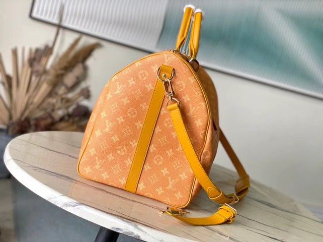 Louis Vuitton 57th Street NYC Keepall Bandouliere 55 EXCLUSIVE M13186 Yellow