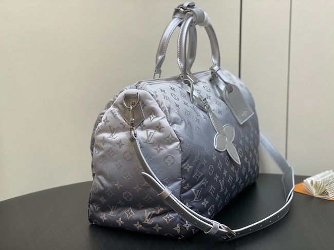 Louis Vuitton Keepall Bandouliere 45 M12067 Frost Gradient Silver