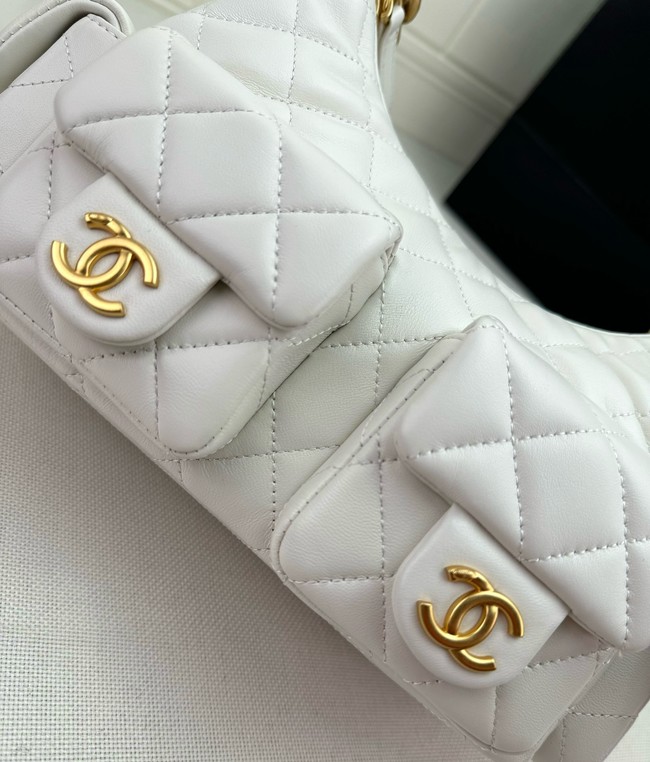 Chanel MAXI HOBO BAG AS5338 WHITE