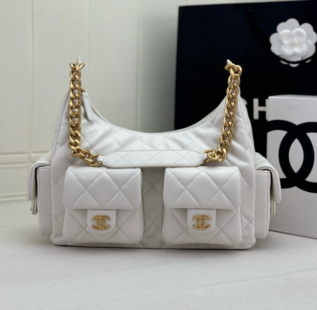 Chanel MAXI HOBO BAG AS5339 WHITE