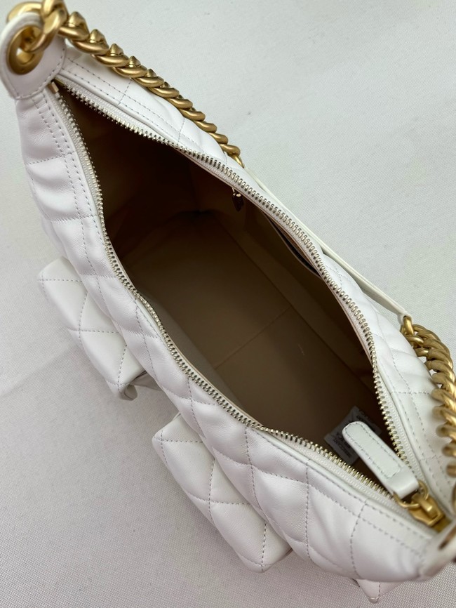 Chanel MAXI HOBO BAG AS5339 WHITE