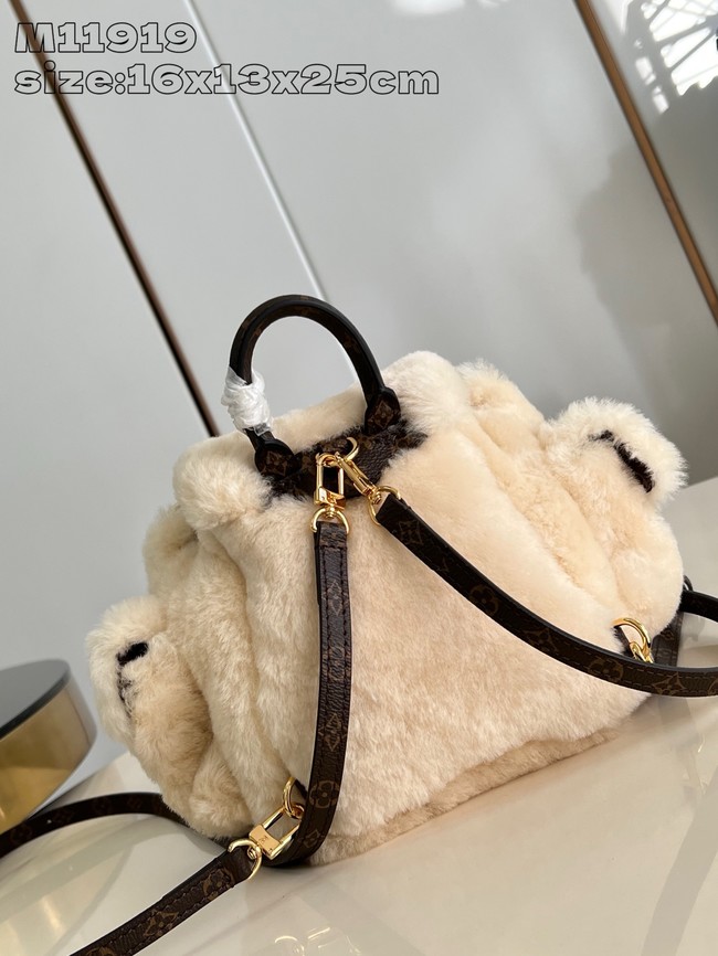 Louis vuitton Nano Teddy Backpack M11919 Cream