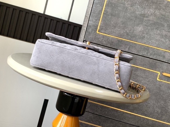 Chanel CLASSIC 11.12 HANDBAG velvet 1112 gray