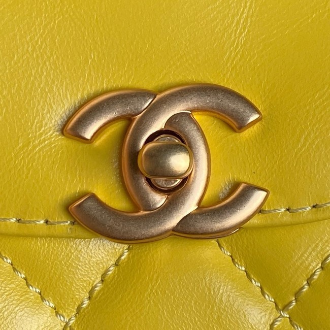 Chanel MINI SHOPPING BAG AS4416 yellow