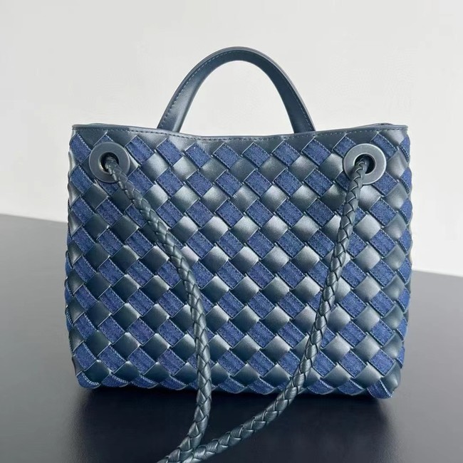 Bottega Veneta Medium Andiamo Bag 743568 Denim&Navy