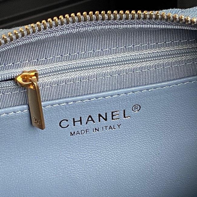 Chanel HOBO BAG Washed Denim AS5338 Blue