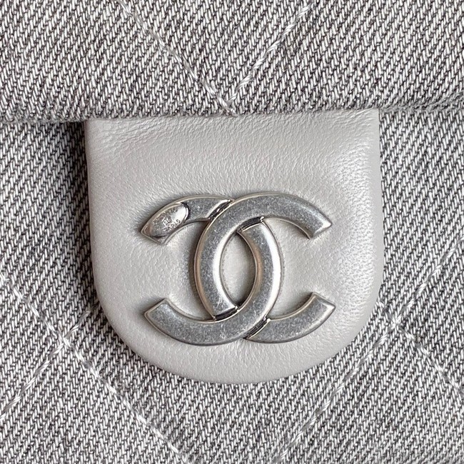 Chanel HOBO BAG Washed Denim AS5338 gray