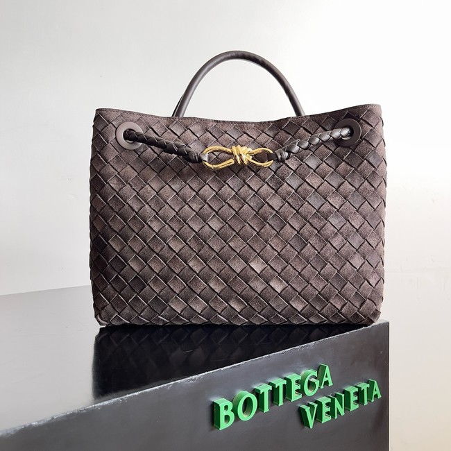 Bottega Veneta Medium Andiamo Suede 766016 Fondant