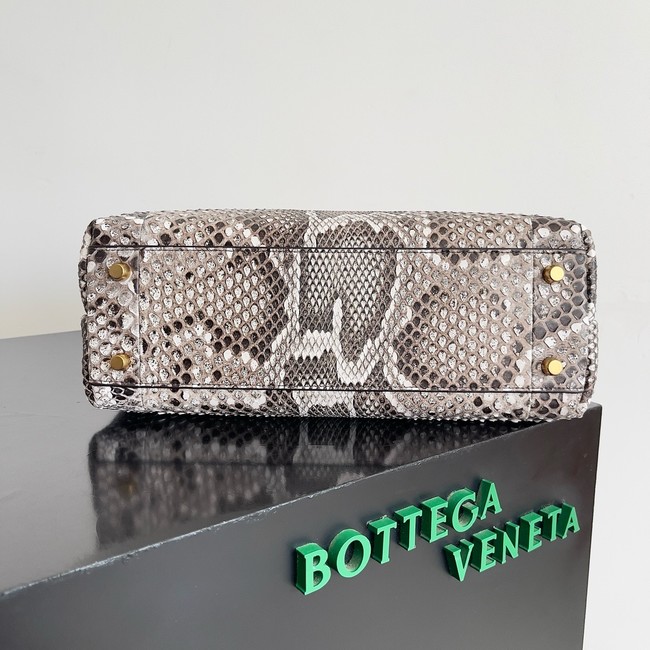 Bottega Veneta Medium Andiamo snake skin 766016 gray