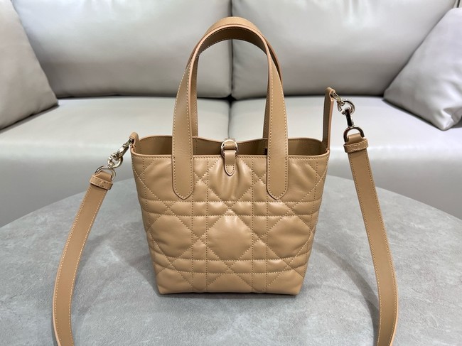 Small Dior Toujours Vertical Tote BagTan Macrocannage Calfskin M2835OSNW