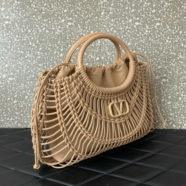 VALENTINO Mini VLOGO calfskin bag 0997 Apricot