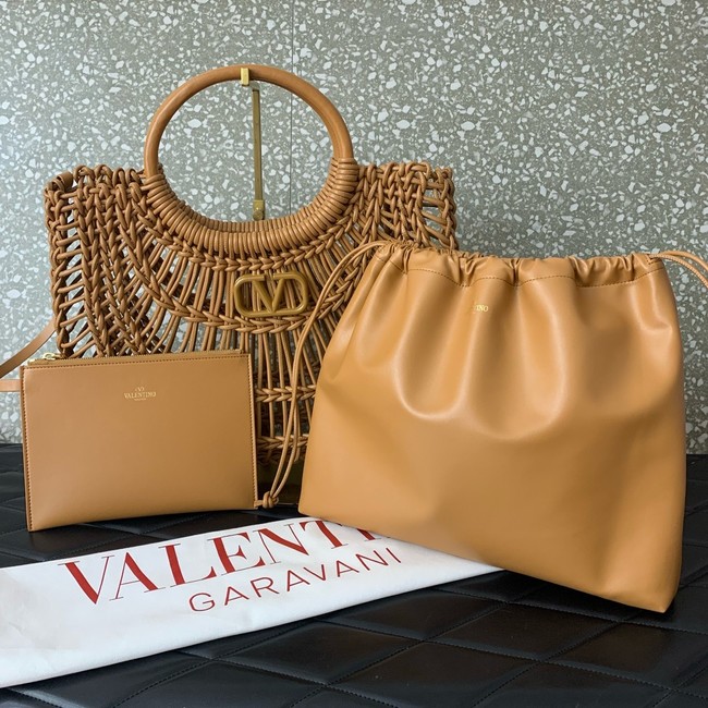 VALENTINO Mini VLOGO calfskin bag 0997 brown