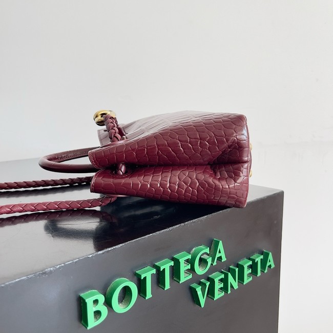 Bottega Veneta Mini Andiamo alligator leather 805232 Barolo