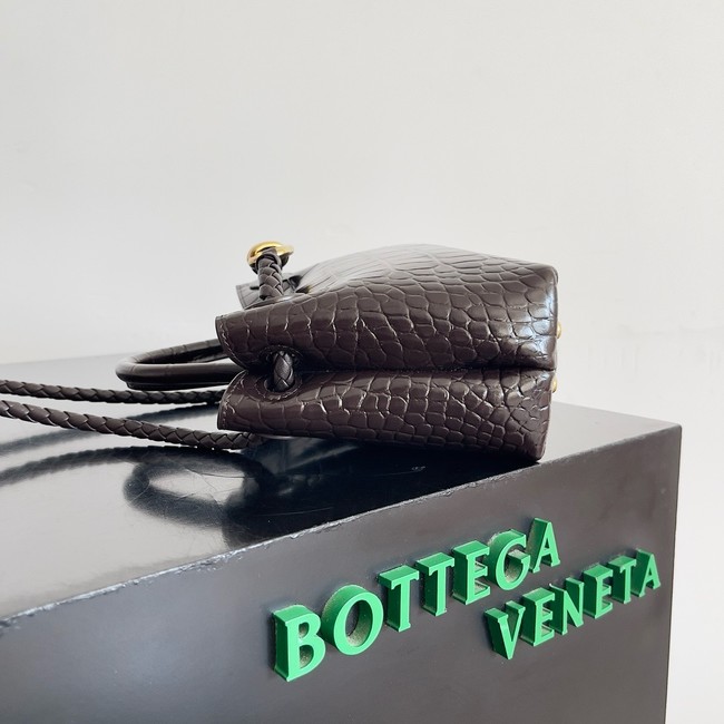 Bottega Veneta Mini Andiamo alligator leather 805232 Fondant