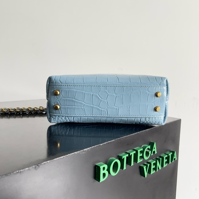 Bottega Veneta Mini Andiamo alligator leather 805232 blue