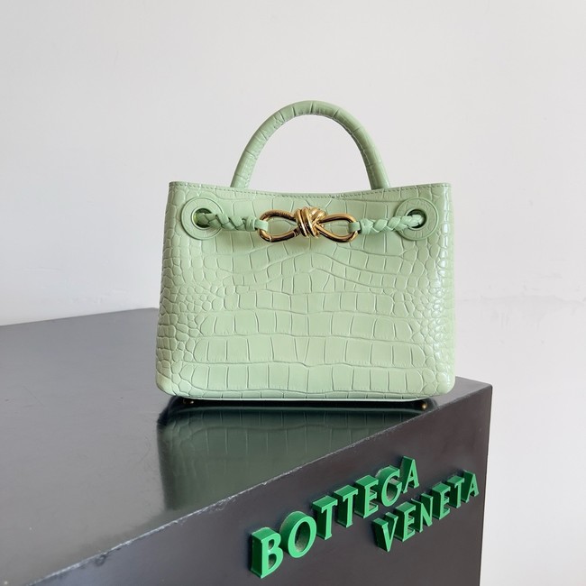 Bottega Veneta Mini Andiamo alligator leather 805232  light green