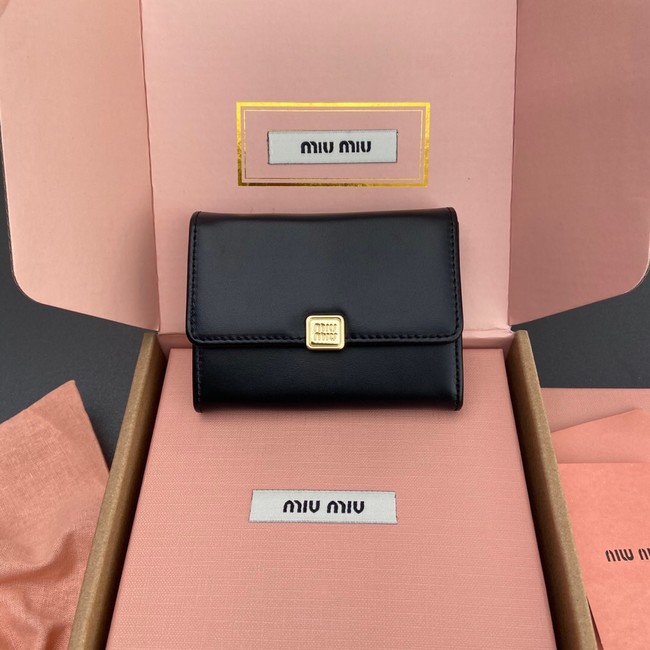 MIU MIU Leather Card pack 5M104 black