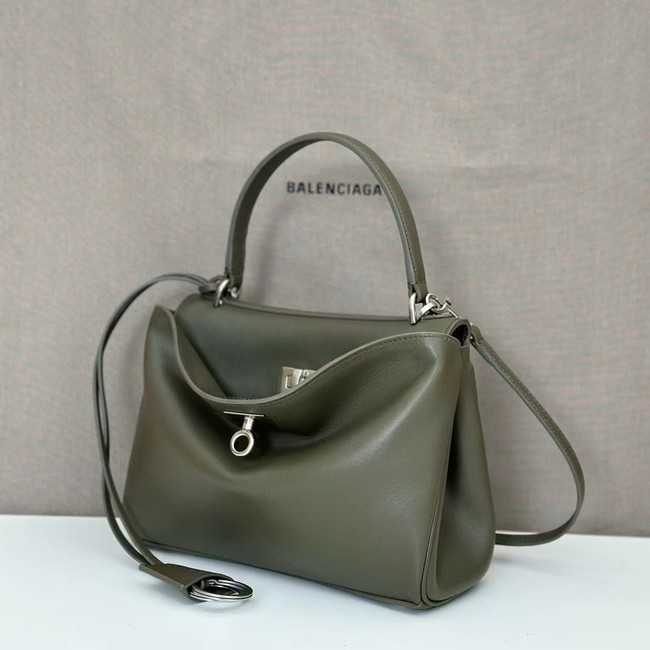 Balenciaga Rodeo Mini Handbag smooth calfskin 795456 green