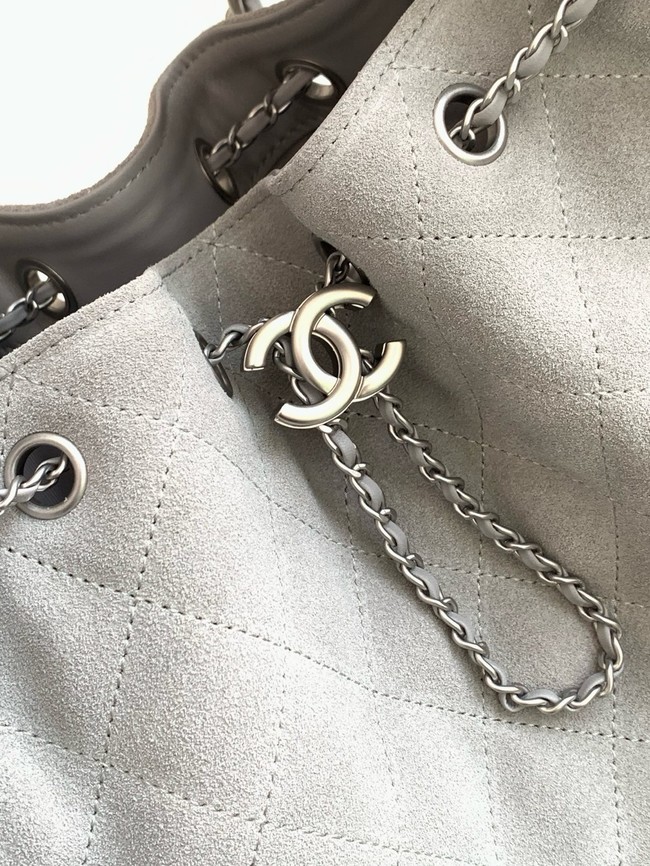 Chanel SUEDE HOBO BAG AS5293 gray