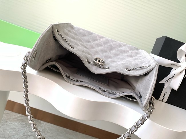 Chanel SUEDE HOBO BAG AS5293 gray