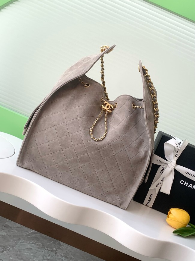 Chanel SUEDE HOBO BAG AS5311 DARK GRAY