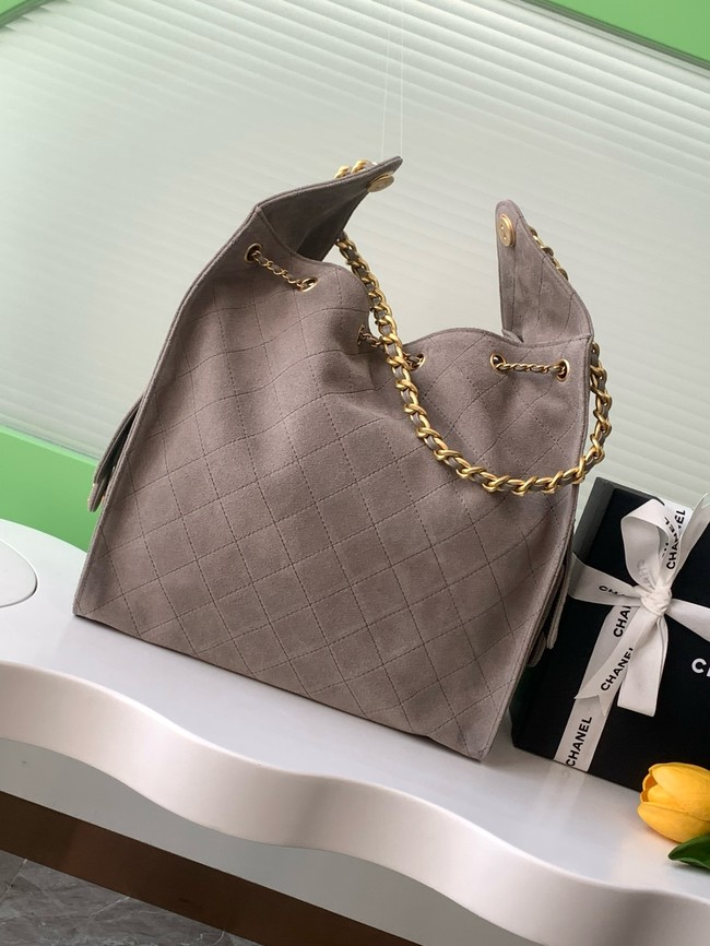 Chanel SUEDE HOBO BAG AS5311 DARK GRAY