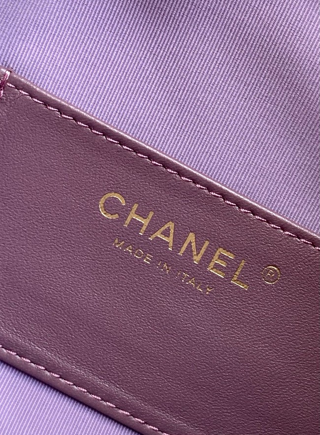 Chanel SUEDE HOBO BAG AS5311 Purple