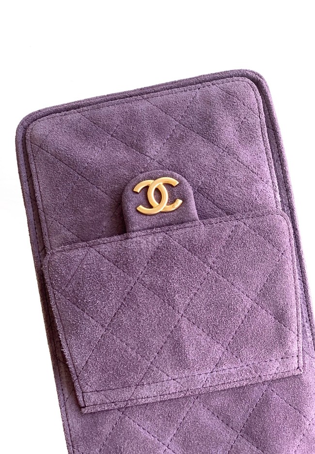 Chanel SUEDE HOBO BAG AS5311 Purple