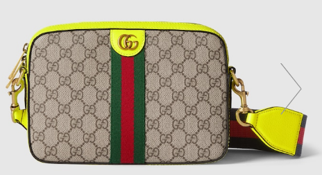 Gucci OPHIDIA SMALL CROSSBODY BAG 699439 Fluorescent yellow