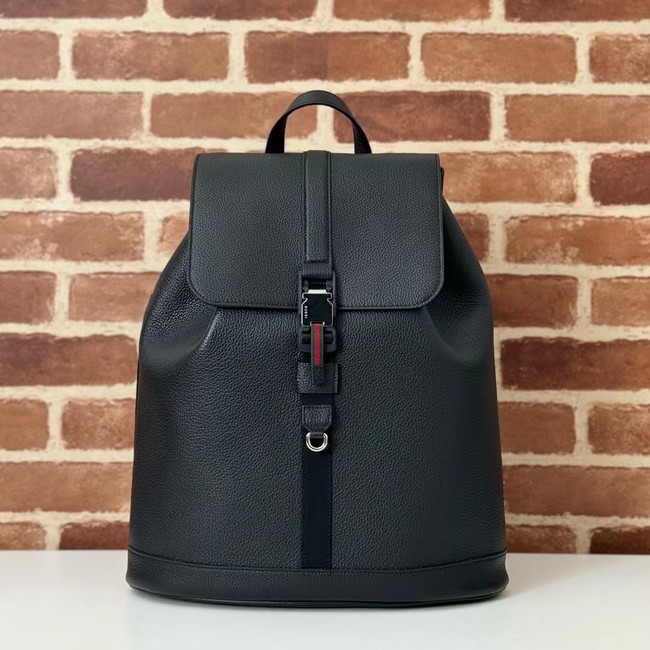 GUCCI LARGE BACKPACK WITH WEB 816750 black