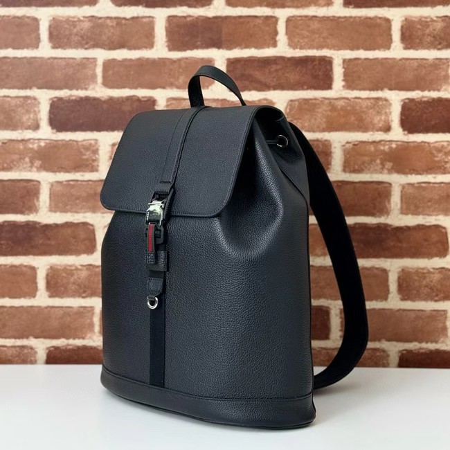 GUCCI LARGE BACKPACK WITH WEB 816750 black