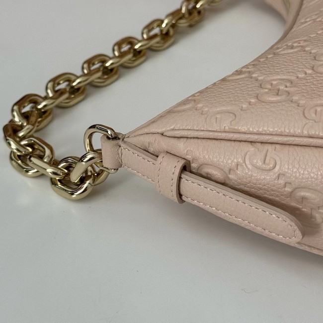 Gucci GG EMBLEM MEDIUM SHOULDER BAG 820453 Light pink