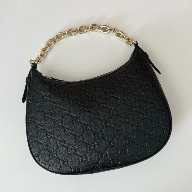 Gucci GG EMBLEM MEDIUM SHOULDER BAG 820453 black