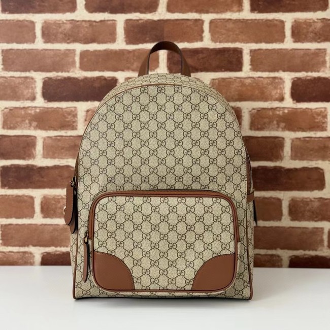 Gucci GG EMBLEM MEDIUM BACKPACK 821159 brown