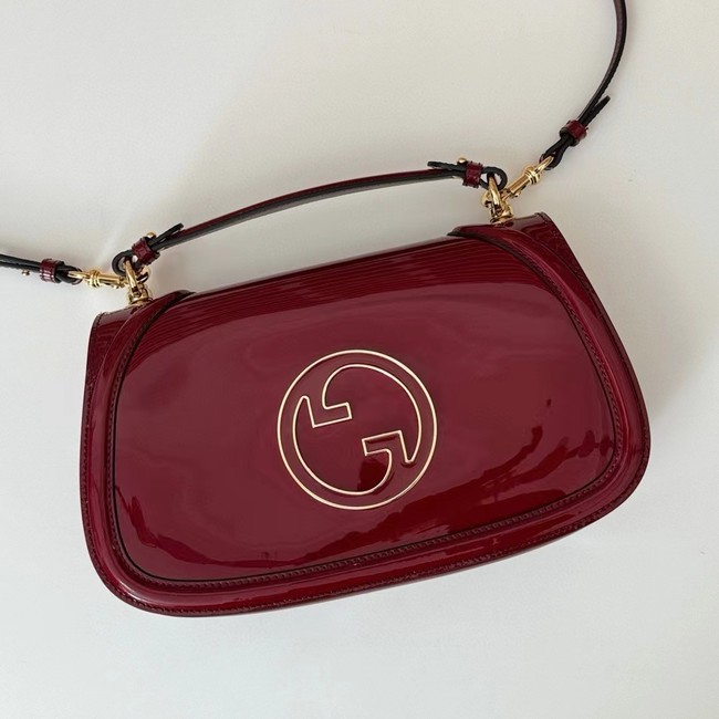 GUCCI BLONDIE MEDIUM TOP HANDLE BAG 815719 Rosso Ancora red