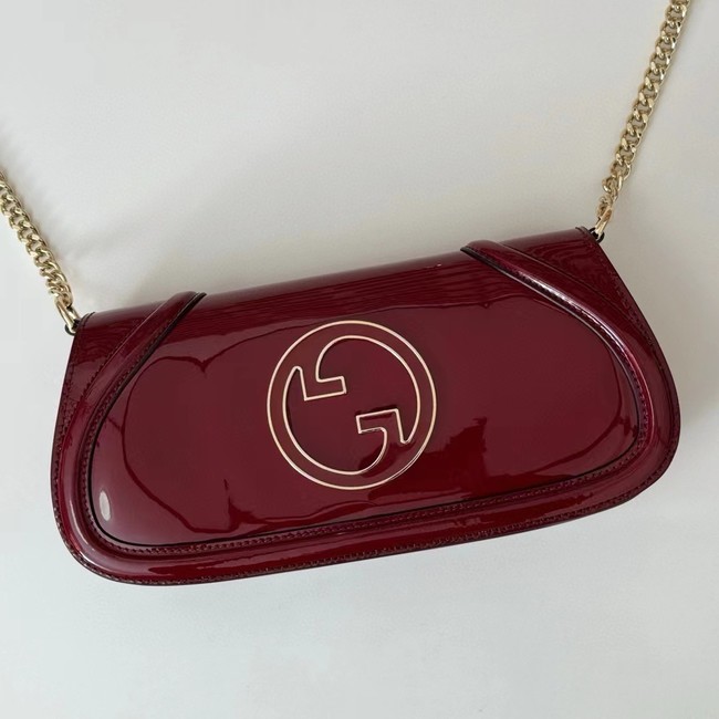 GUCCI BLONDIE SMALL SHOULDER BAG 814952 Rosso Ancora red