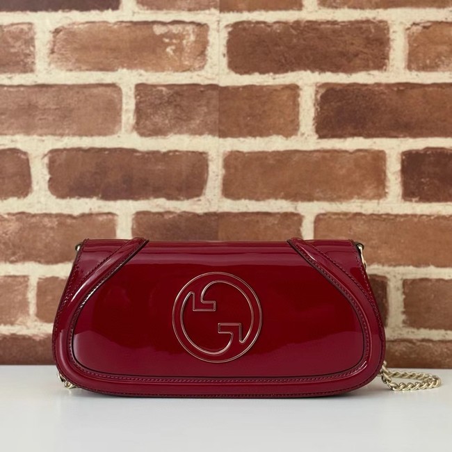 GUCCI BLONDIE SMALL SHOULDER BAG 814952 Rosso Ancora red