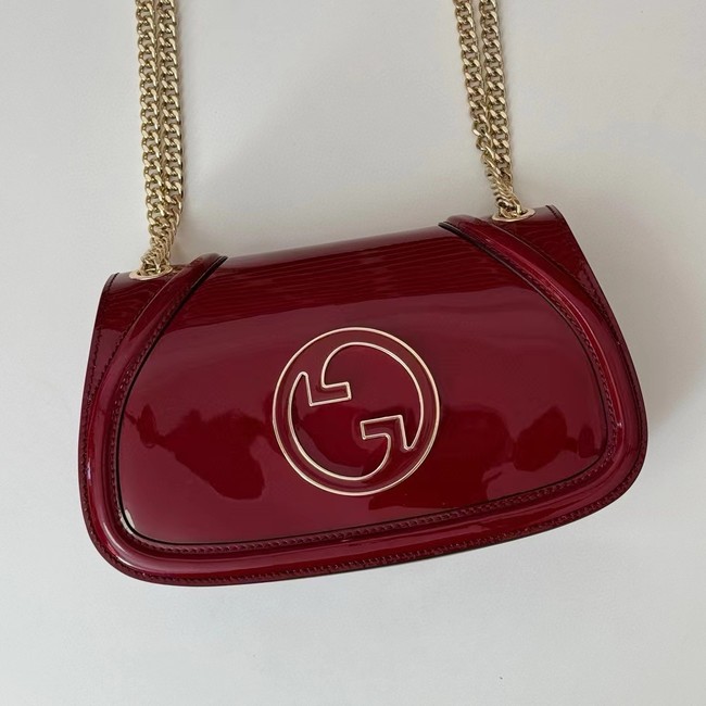 GUCCI BLONDIE SMALL SHOULDER BAG 815715 Rosso Ancora red