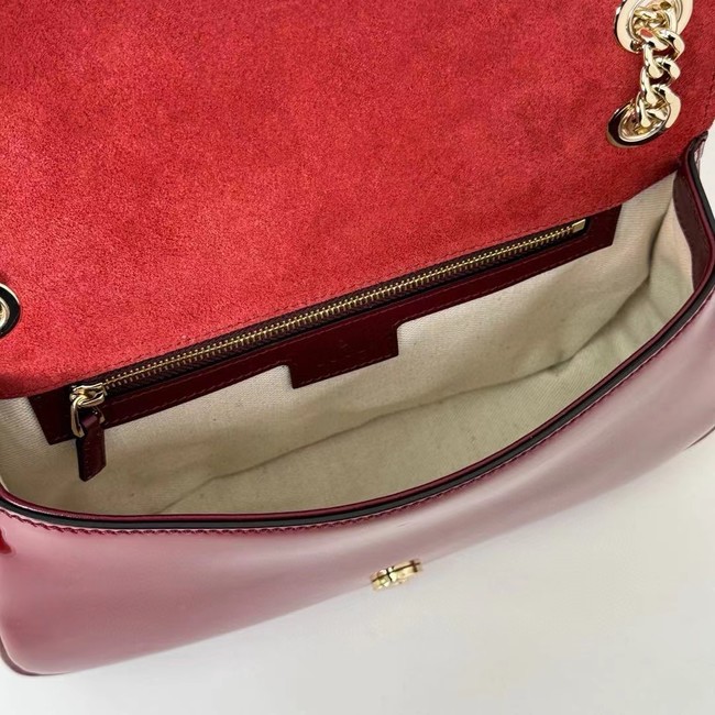 GUCCI BLONDIE SMALL SHOULDER BAG 815715 Rosso Ancora red