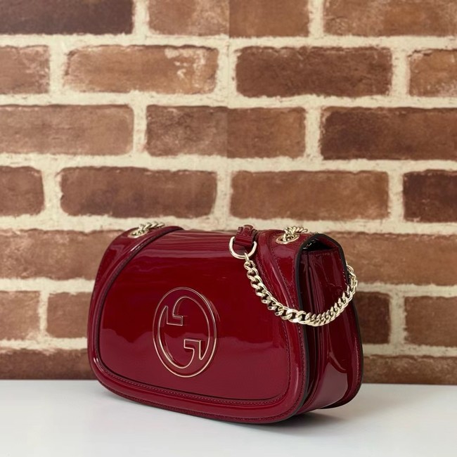 GUCCI BLONDIE SMALL SHOULDER BAG 815715 Rosso Ancora red