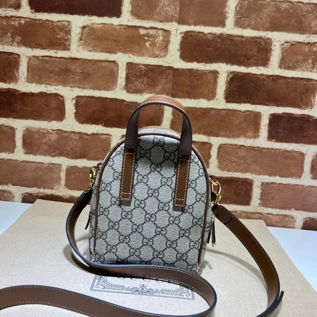 Gucci GG EMBLEM MINI BACKPACK 725654 brown