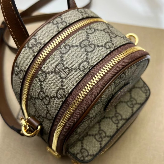 Gucci GG EMBLEM MINI BACKPACK 725654 brown