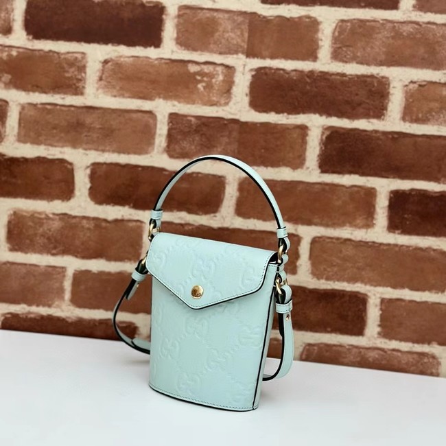 Gucci GG SUPER MINI SHOULDER BAG 772795 light green