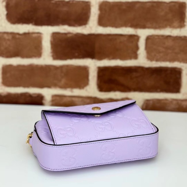 Gucci GG SUPER MINI SHOULDER BAG 781554 Purple